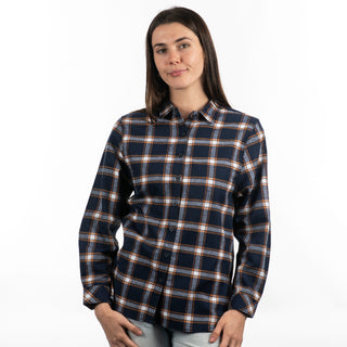 LADIES LONG SLEEVE Y/D FLANNEL SHIRT - B 5212