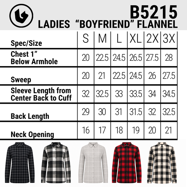 THE LADIES BOYFRIEND FLANNEL - B5215