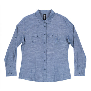 BURNSIDE LADIES  LONG SLEEVE CHAMBRAY SHIRT - B 5255