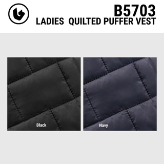 LADIES BURNSIDE QUILTED PUFFER VEST - B5703
