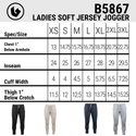 LADIES SOFT JERSEY JOGGER - B5867