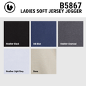 LADIES SOFT JERSEY JOGGER - B5867