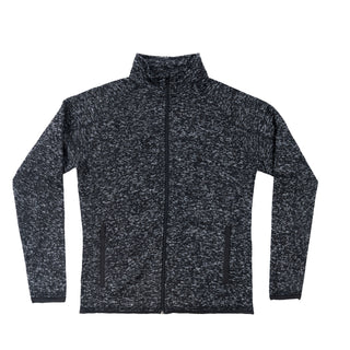 Buy heather-black Burnside Ladies Long Sleeve Sweater Knit Jacket - B5901