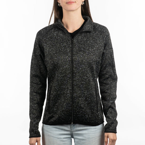 Burnside Ladies Long Sleeve Sweater Knit Jacket - B5901