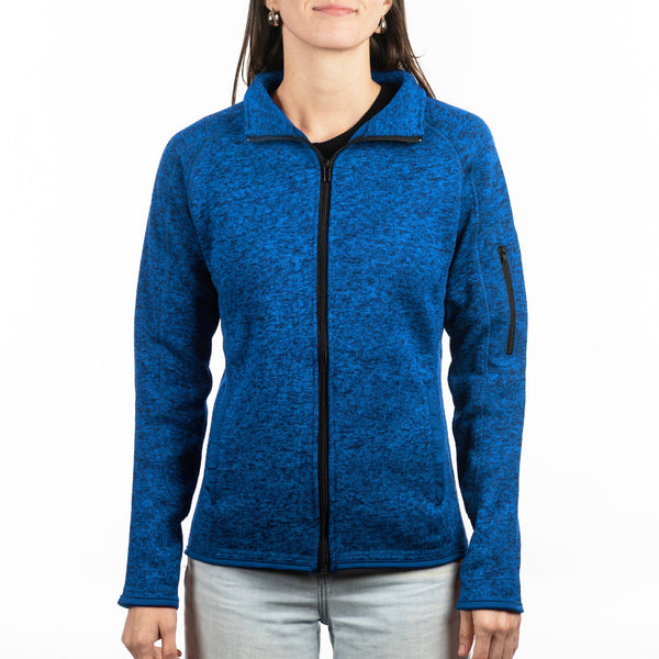 Burnside Ladies Long Sleeve Sweater Knit Jacket - B5901