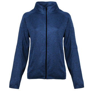 Buy heather-navy Burnside Ladies Long Sleeve Sweater Knit Jacket - B5901