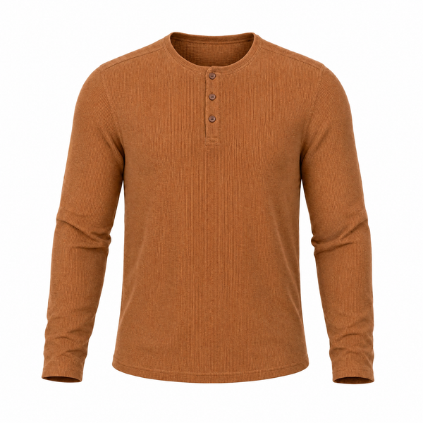 THERMAL HENLEY TOP - B8101