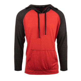Buy red YARN DYED LONG SLEEVE KNIT HOODIE - B 8127A