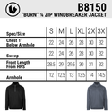 THE BURN 1/4 ZIP WINDBREAKER - B8150