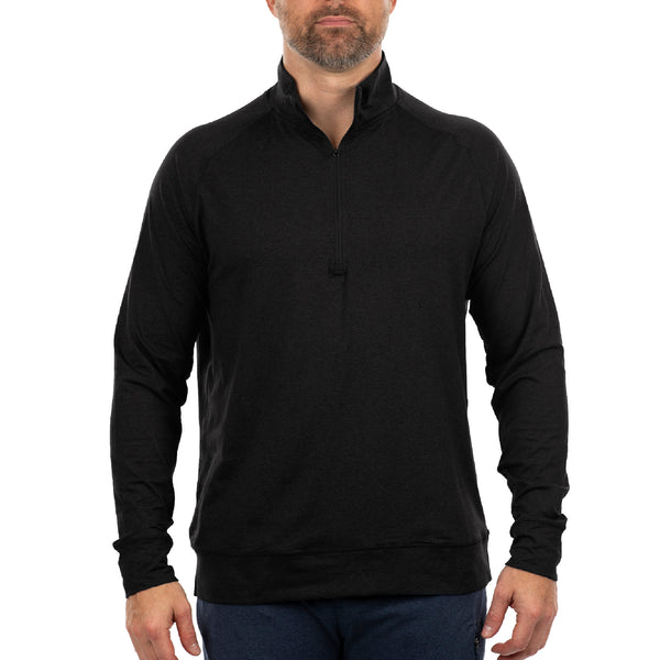 SOFT JERSEY QUARTER ZIP - B 8167