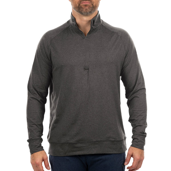 SOFT JERSEY QUARTER ZIP - B 8167