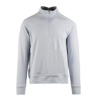 Buy heather-light-grey SOFT JERSEY QUARTER ZIP - B8167