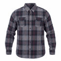 MENS L/S Y/D PLAID FLANNEL SHIRT - B8210