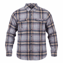 MENS L/S Y/D PLAID FLANNEL SHIRT - B8210