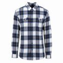 MENS L/S Y/D PLAID FLANNEL SHIRT - B8210