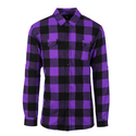 MENS L/S Y/D PLAID FLANNEL SHIRT - B8210