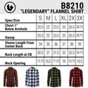MENS L/S Y/D PLAID FLANNEL SHIRT - B8210