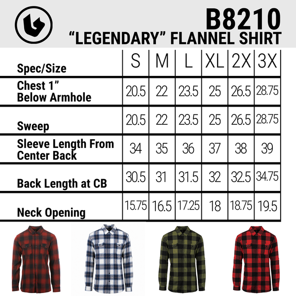 MENS L/S Y/D PLAID FLANNEL SHIRT - B8210