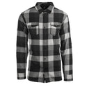 MENS L/S Y/D PLAID FLANNEL SHIRT - B 8210