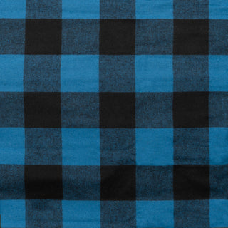 Buy blue-black MENS L/S Y/D PLAID FLANNEL SHIRT - B 8210
