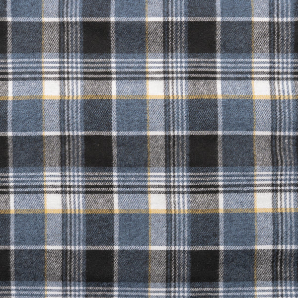 MENS L/S Y/D PLAID FLANNEL SHIRT - B 8210