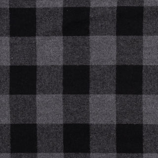 Buy charcoal-black MENS L/S Y/D PLAID FLANNEL SHIRT - B 8210