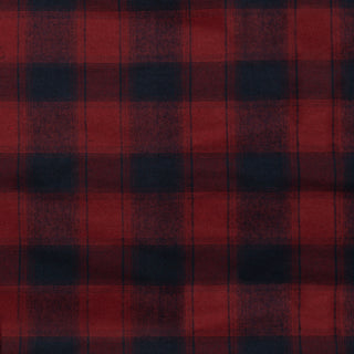 Buy crimson-navy MENS L/S Y/D PLAID FLANNEL SHIRT - B 8210