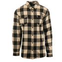 MENS L/S Y/D PLAID FLANNEL SHIRT - B 8210