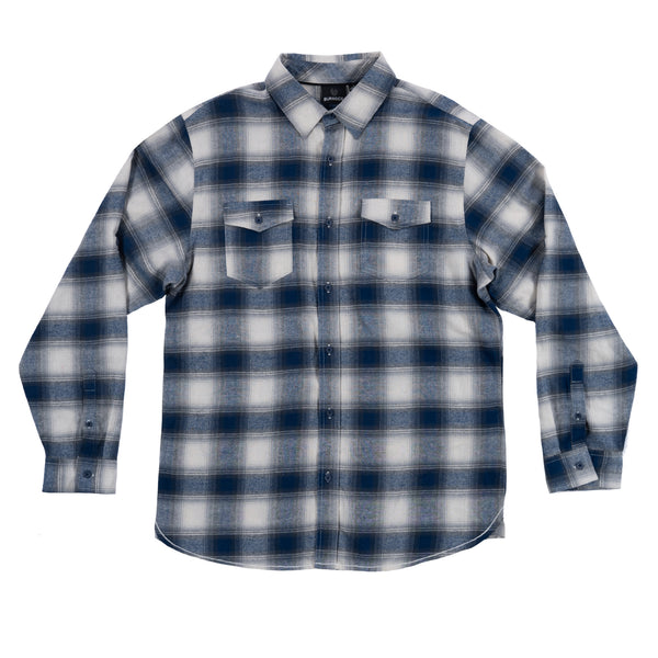 MENS L/S Y/D PLAID FLANNEL SHIRT - B 8210