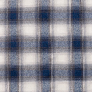 Buy ecru-blue MENS L/S Y/D PLAID FLANNEL SHIRT - B 8210
