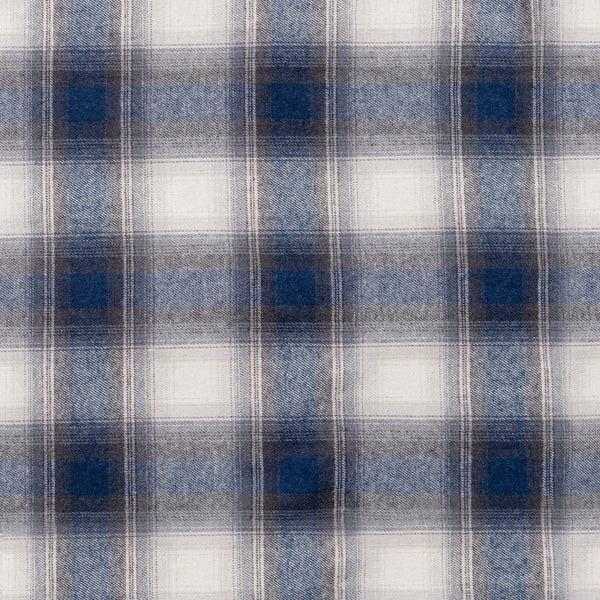 MENS L/S Y/D PLAID FLANNEL SHIRT - B 8210