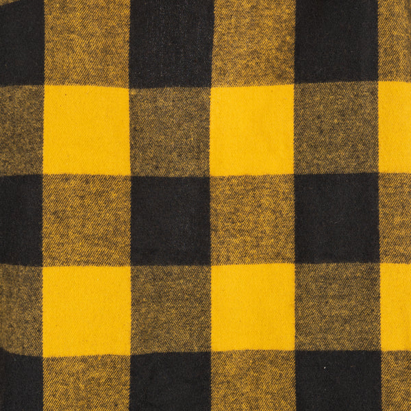 MENS L/S Y/D PLAID FLANNEL SHIRT - B8210