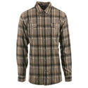 MENS L/S Y/D PLAID FLANNEL SHIRT - B 8210