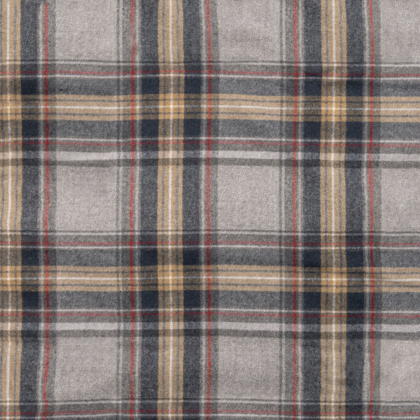 MENS L/S Y/D PLAID FLANNEL SHIRT - B 8210
