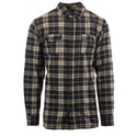 MENS L/S Y/D PLAID FLANNEL SHIRT - B 8210