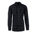 MENS L/S Y/D PLAID FLANNEL SHIRT - B 8210