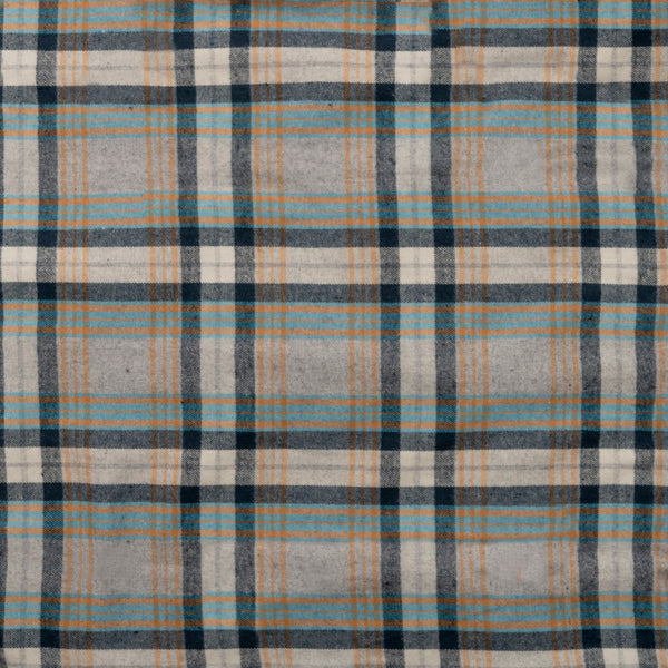 MENS L/S Y/D PLAID FLANNEL SHIRT - B 8210