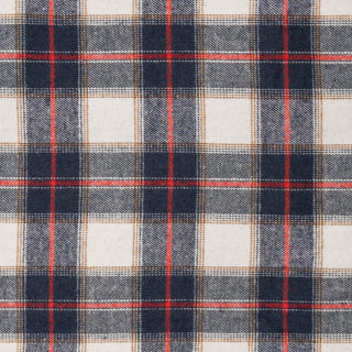 Buy white-red MENS L/S Y/D PLAID FLANNEL SHIRT - B 8210