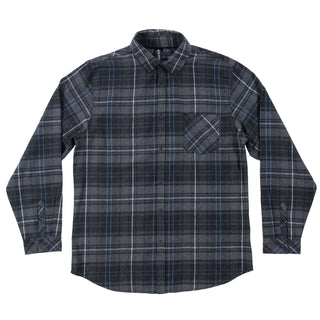 Buy charcoal-blue Burnside Traditional &quot;One Pocket&quot; Flannel - B8212