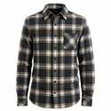 MENS L/S Y/D PLAID FLANNEL SHIRT - B8212