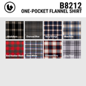 MENS L/S Y/D PLAID FLANNEL SHIRT - B8212