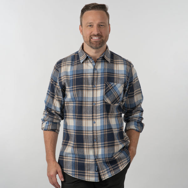 Burnside Traditional "One Pocket" Flannel - B8212