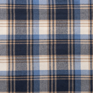 Buy blue-ecru MENSS L/S Y/D PLAID FLANNEL SHIRT - B 8212