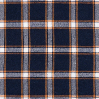 Buy navy-orange MENSS L/S Y/D PLAID FLANNEL SHIRT - B 8212