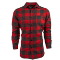 MENSS L/S Y/D PLAID FLANNEL SHIRT - B 8212