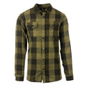 MENS L/S YD PLAID FLANNEL SNAP SHIRT - B8219
