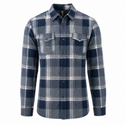 MENS L/S YD PLAID FLANNEL SNAP SHIRT - B8219