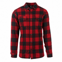 MENS L/S YD PLAID FLANNEL SNAP SHIRT - B8219
