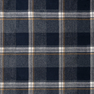 Buy indigo MENS L/S YD PLAID FLANNEL SNAP SHIRT - B 8219