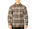 MENS L/S YD PLAID FLANNEL SNAP SHIRT - B 8219